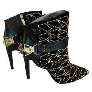 Sam Edelman studded leather/suede boots